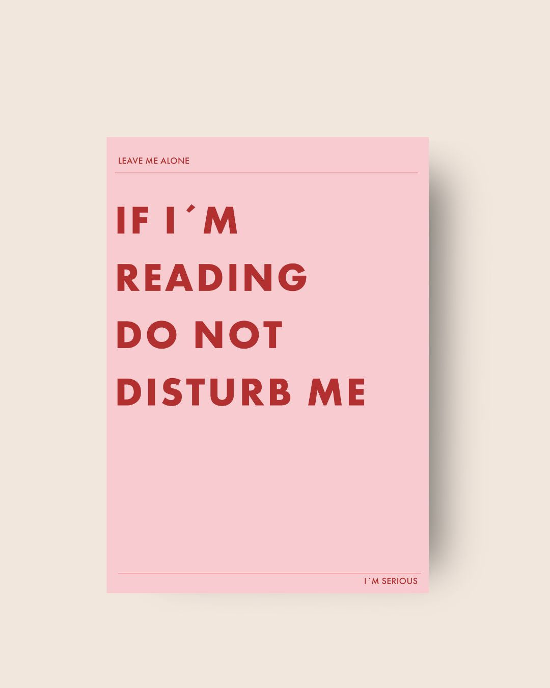 Art Print If I´m reading do not disturb