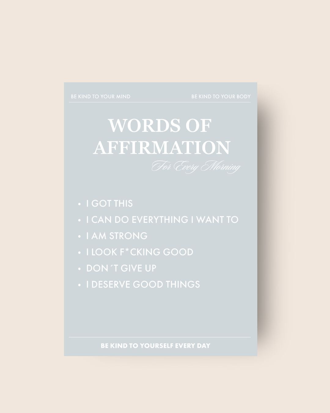 Art Print Words of Affirmation