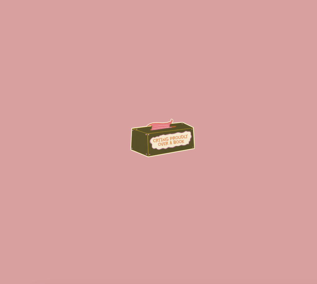 Crying Proudly Over a Book Sticker