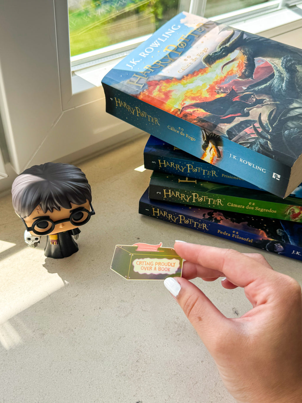 Crying Proudly Over a Book Sticker