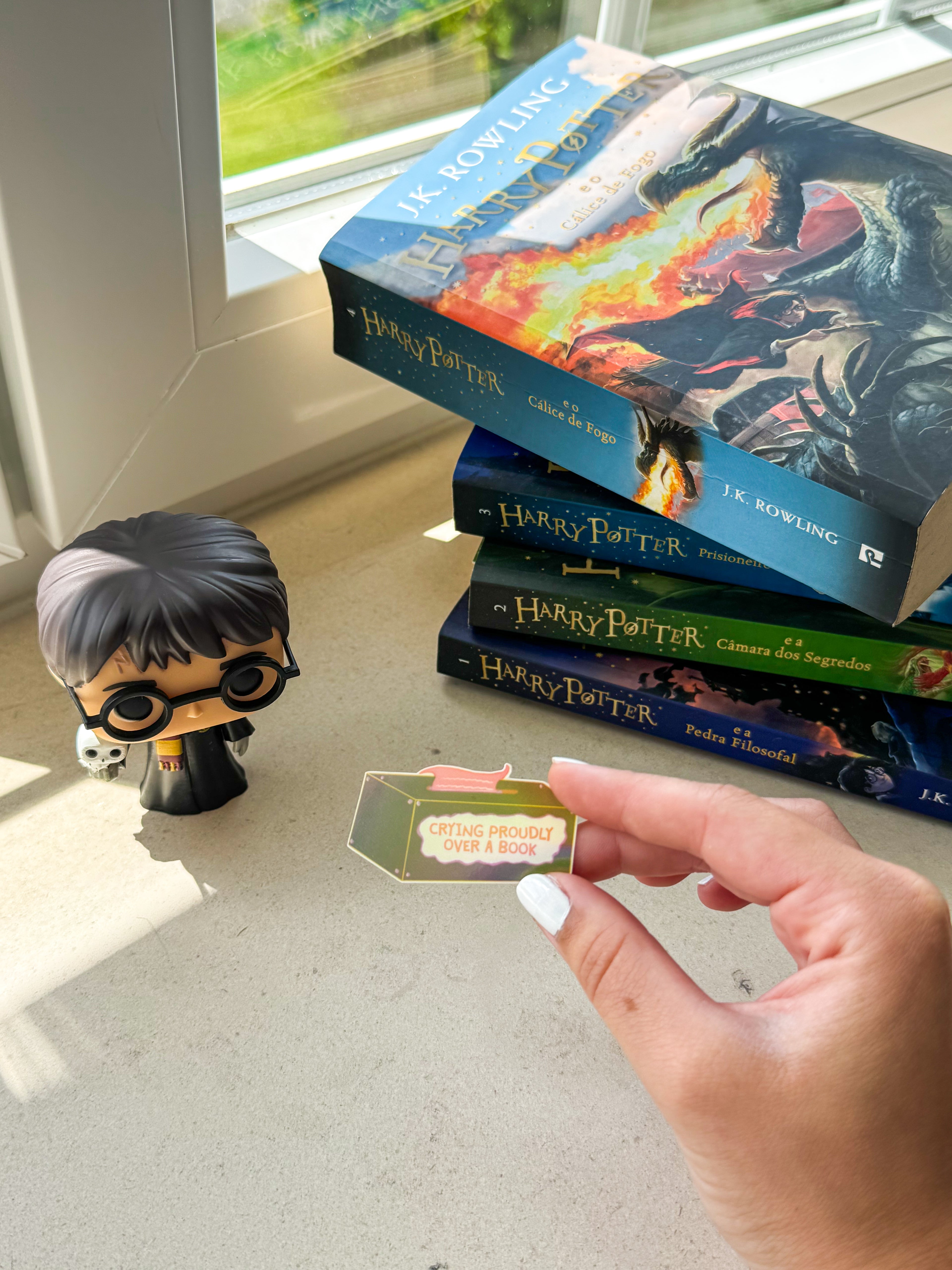 Crying Proudly Over a Book Sticker