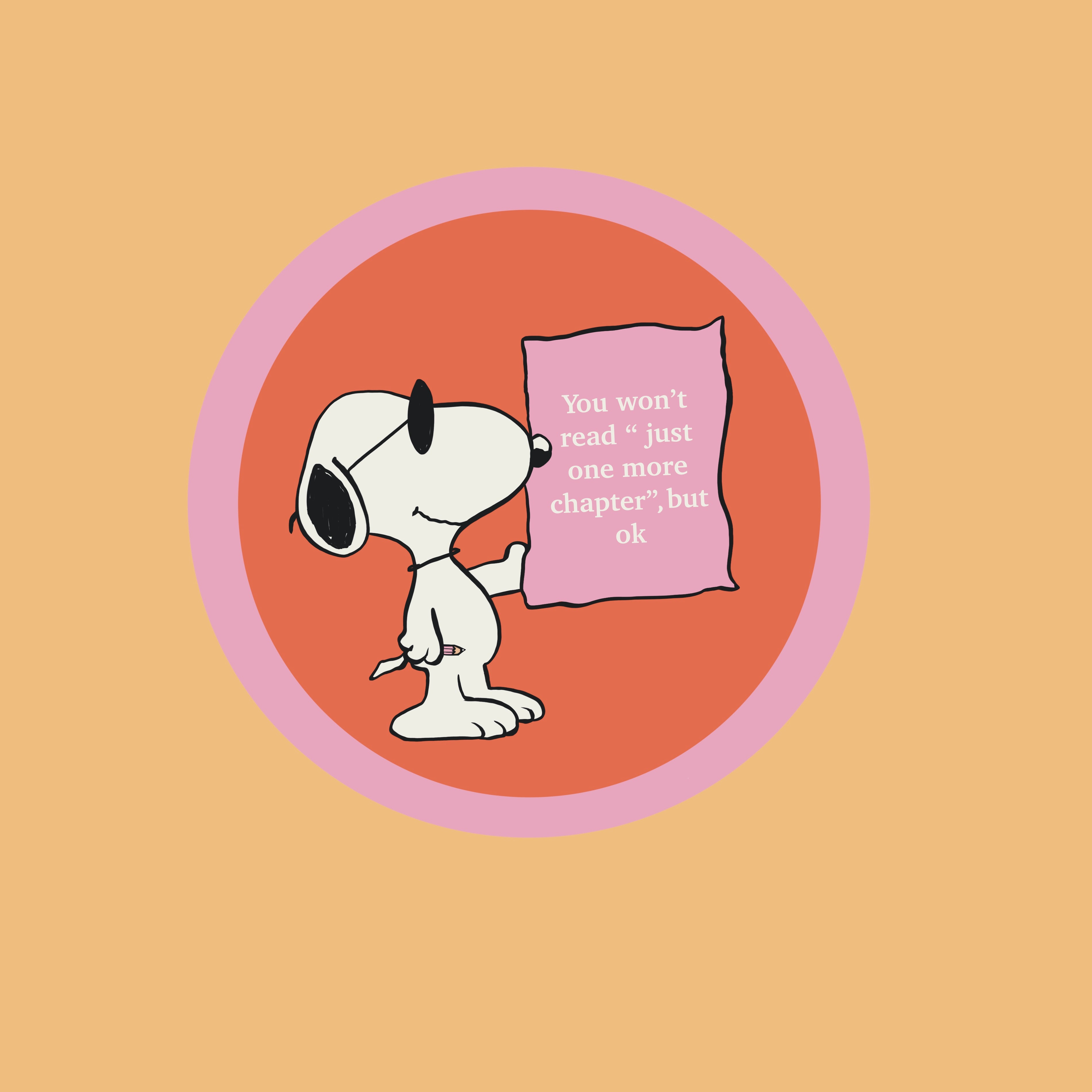 Snoopy one more chapter Sticker