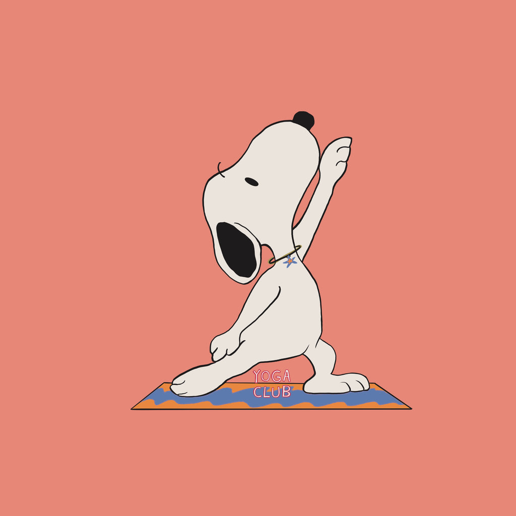 Snoopy Yoga Club Sticker