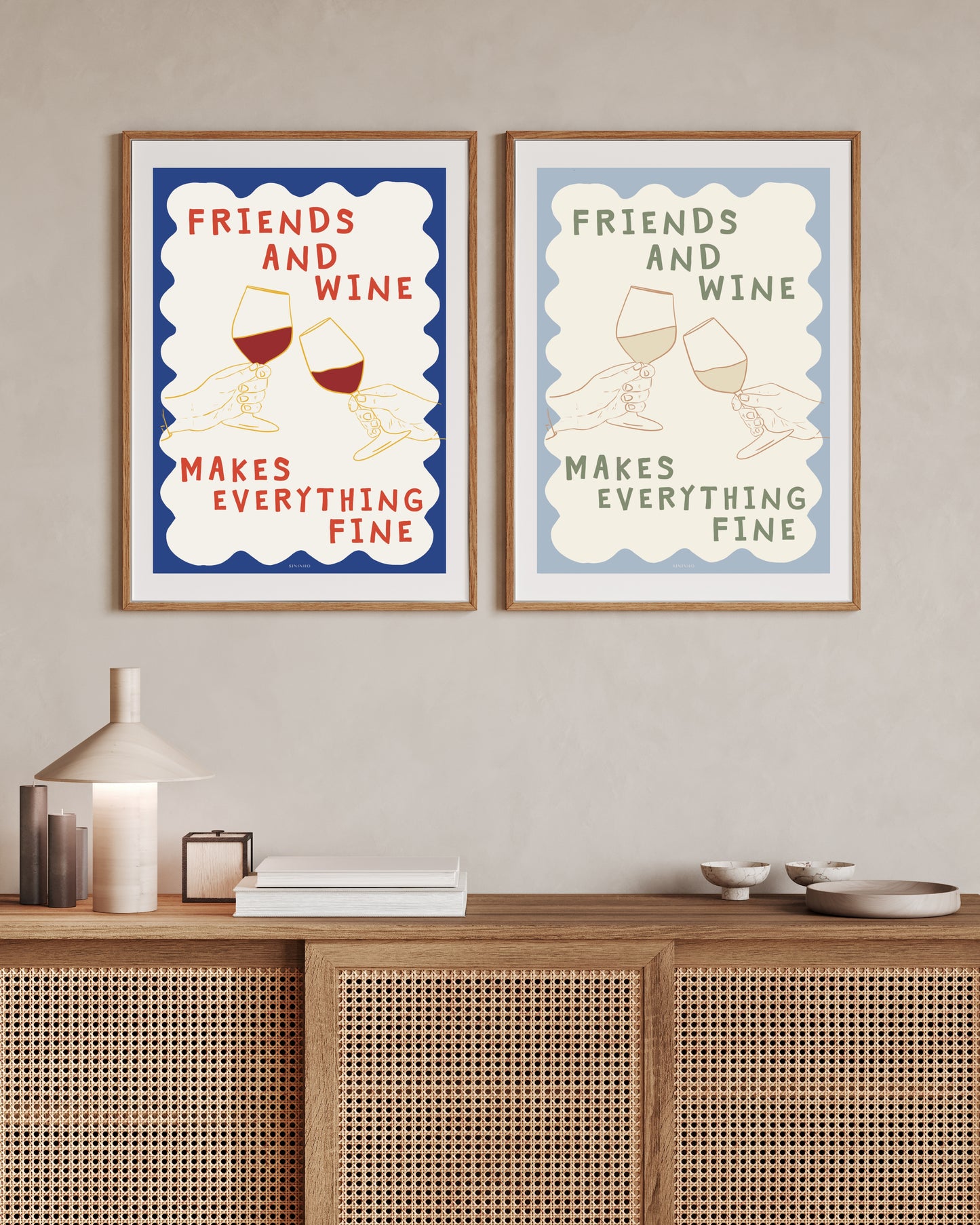 Art Print White Wine