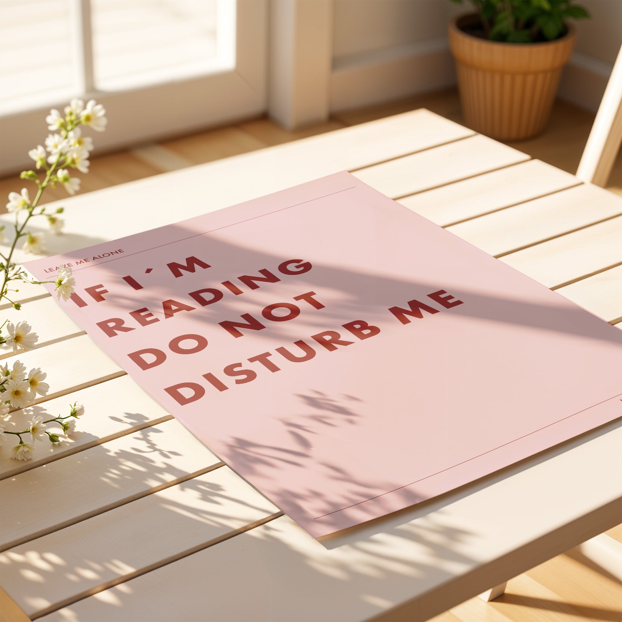 Art Print If I´m reading do not disturb